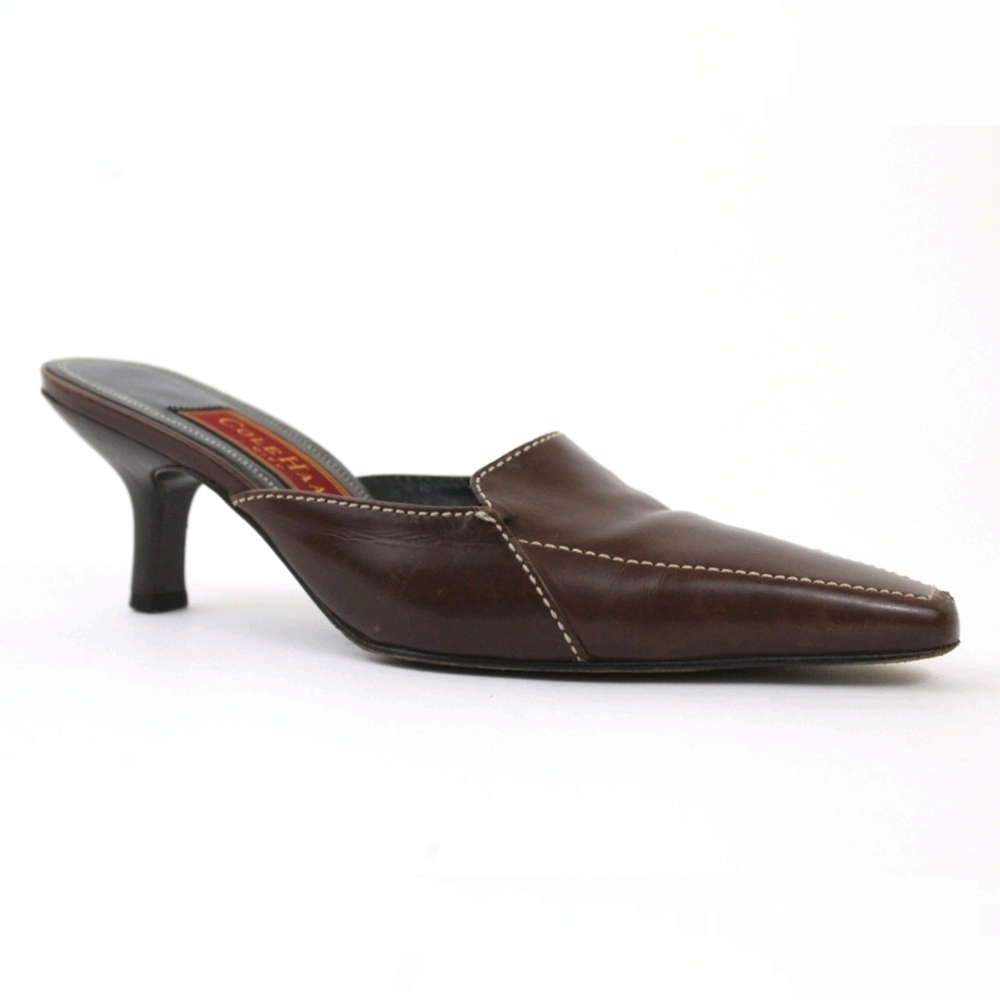 Cole Haan City Kitten Mules Leather Brown 5